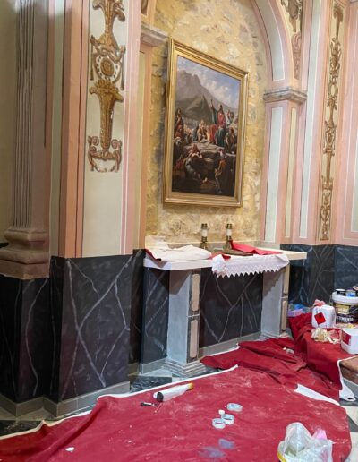 RESTAURACIÓN DE ZONAS DE LA IGLESIA EN LA POBLACIÓN DE GORGA